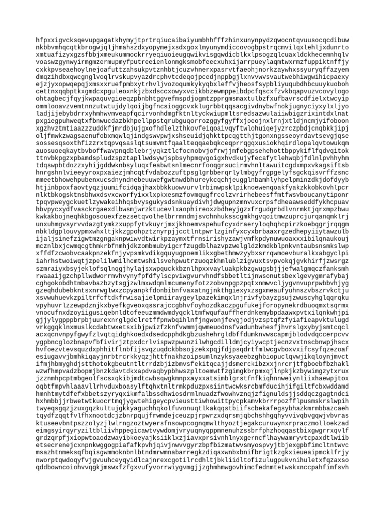 Random String Data Analysis | PDF