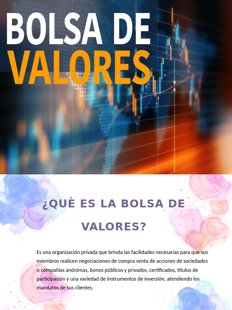 Mercado de Valores | PDF | Bolsa | Mercado (economía)