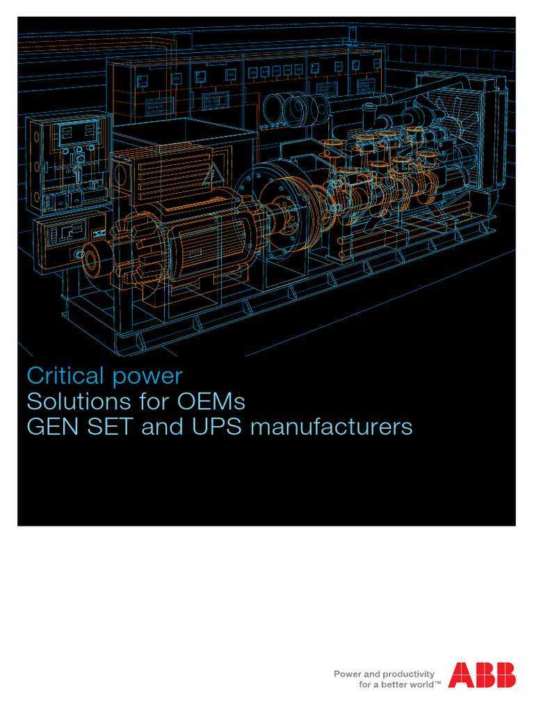 Genset & UPS Brochure | PDF | Relay | Power Supply