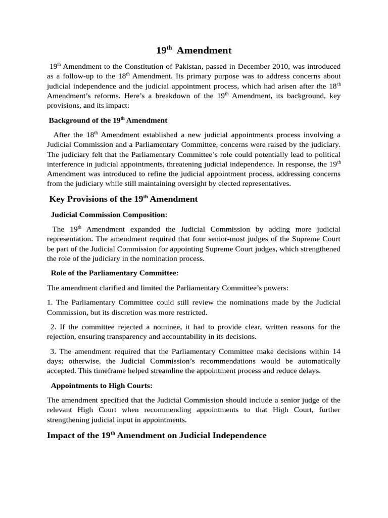 19th and 20th Amendment | PDF | Democracy | Political Ideologies