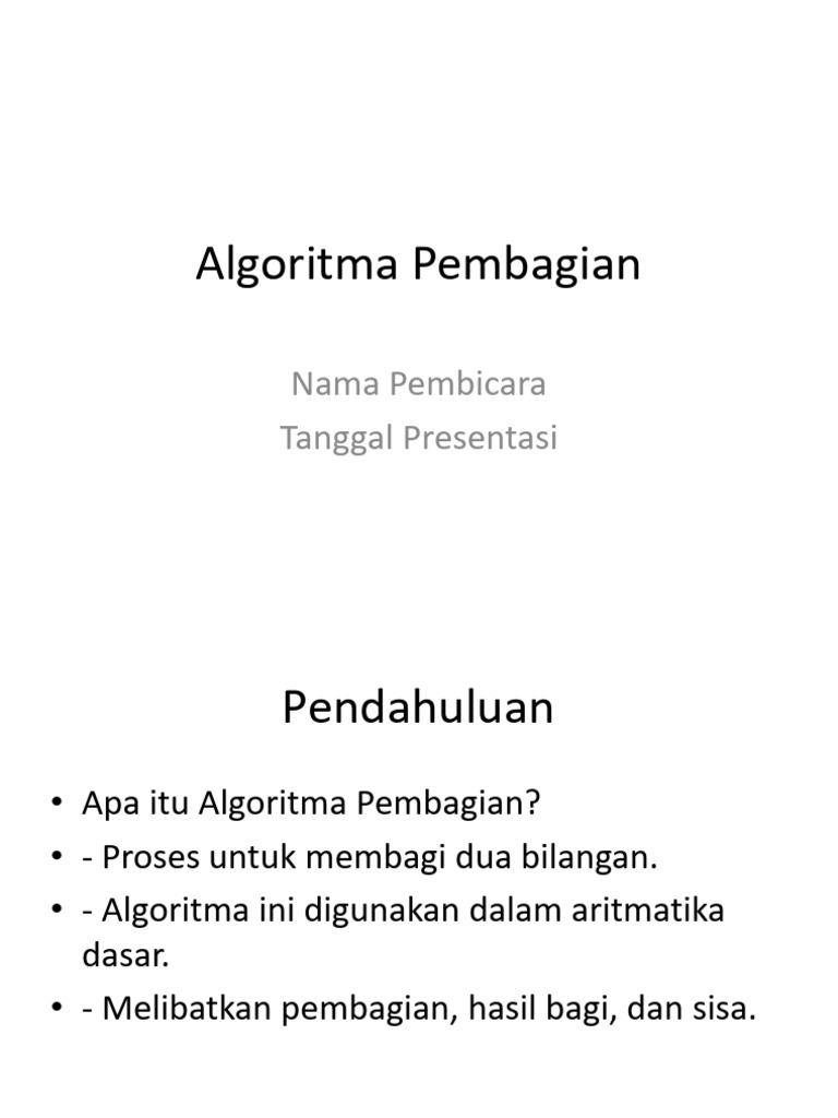 Algoritma Pembagian3 | PDF