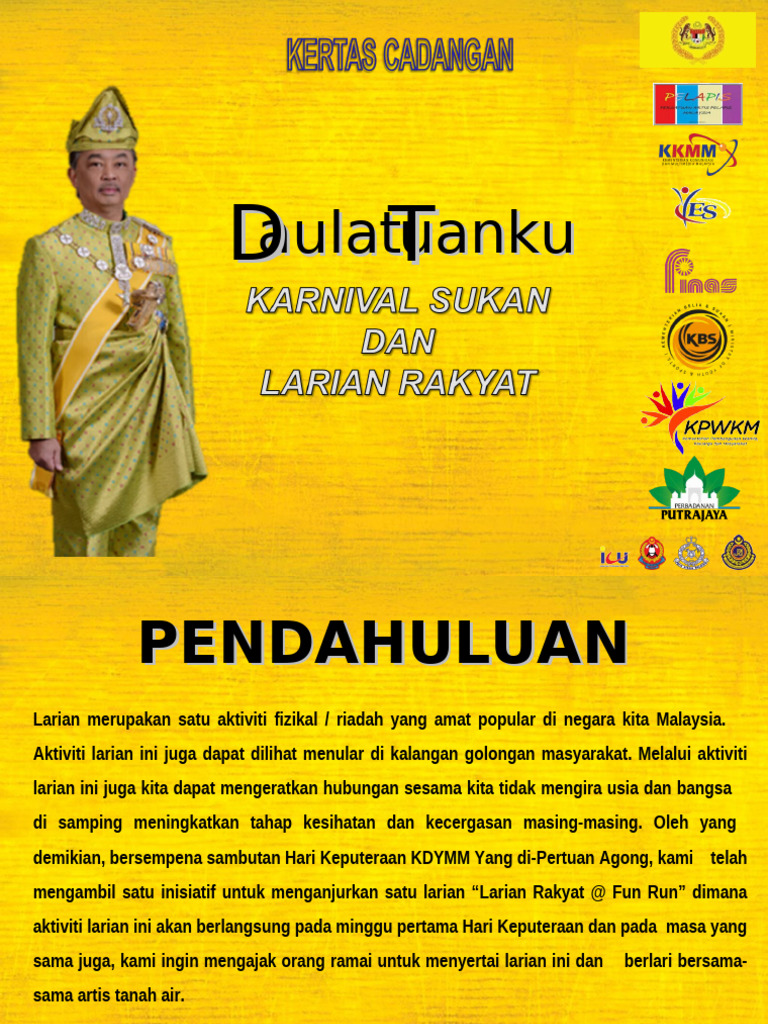 Kertas Kerja Larian Rakyat | PDF