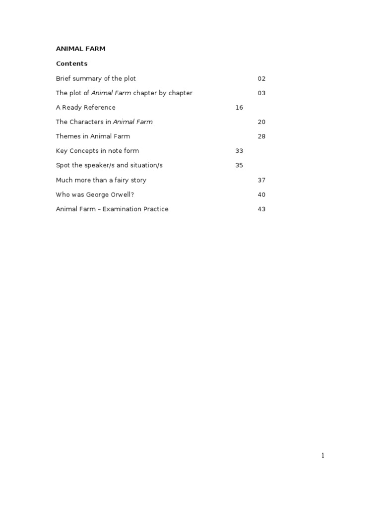 Animal Farm: Themes and Analysis Guide | PDF | Agriculture | Science