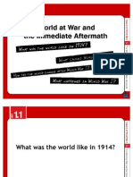 CHP 1 - Lecture - The World at War and The Immediate Aftermath