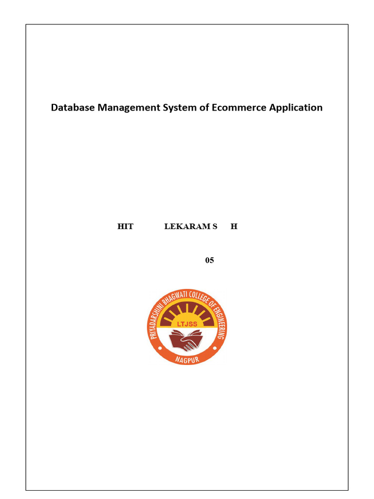 Ecommerce Database Management Report | PDF | Databases | Relational ...