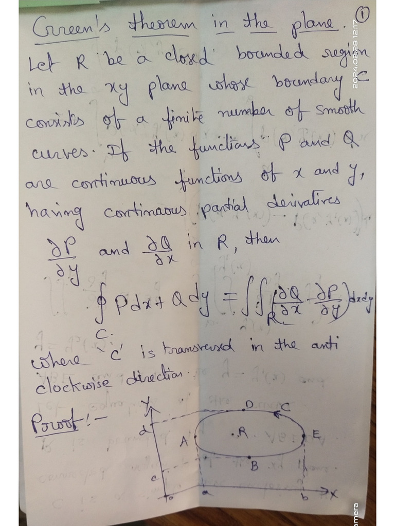 Greens theorem | PDF