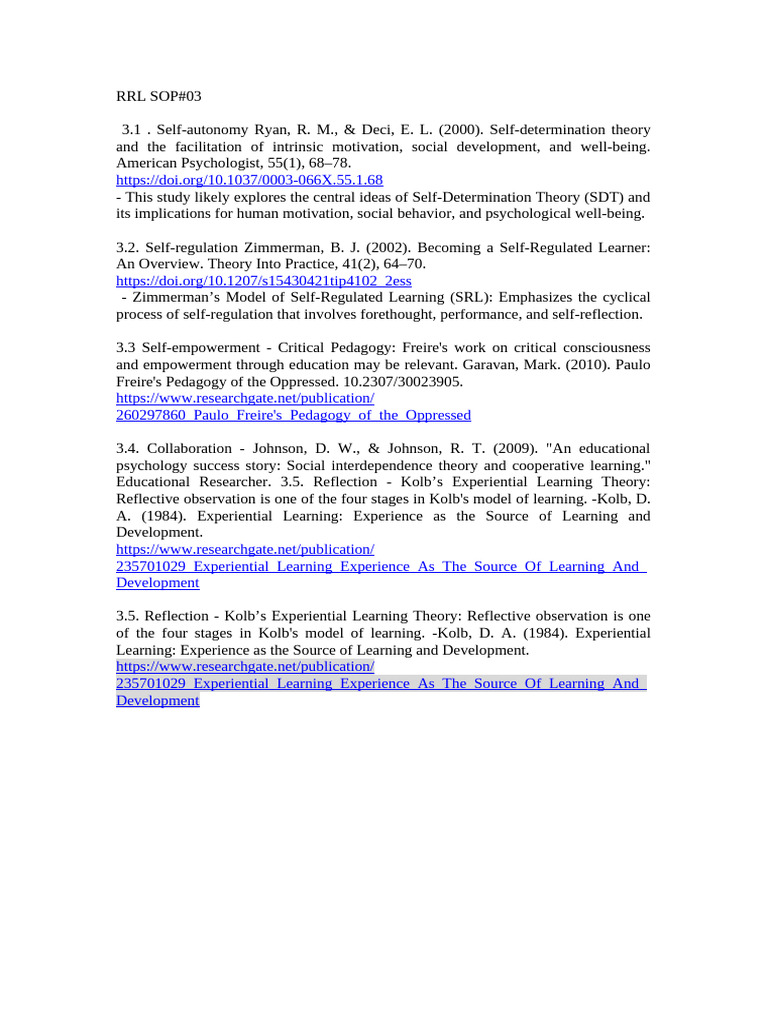 RRL Sop #03 | PDF
