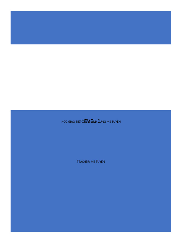 LEVEL 1 | PDF