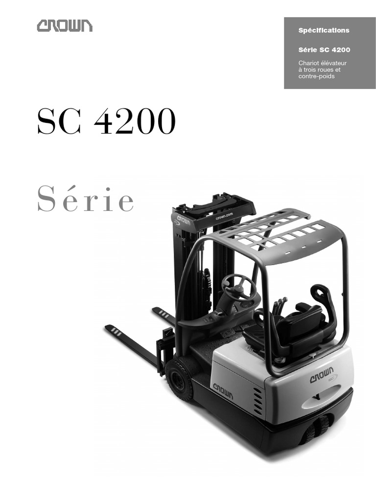 Spécifications Chariot Élévateur SC 4200 | PDF | Frein | Technologies ...
