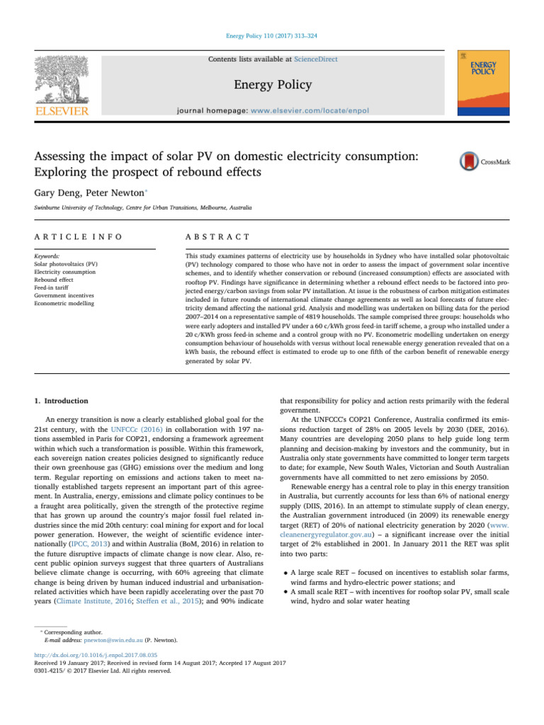 Solar PV Impact on Household Energy Use | PDF | Photovoltaics | Solar Power