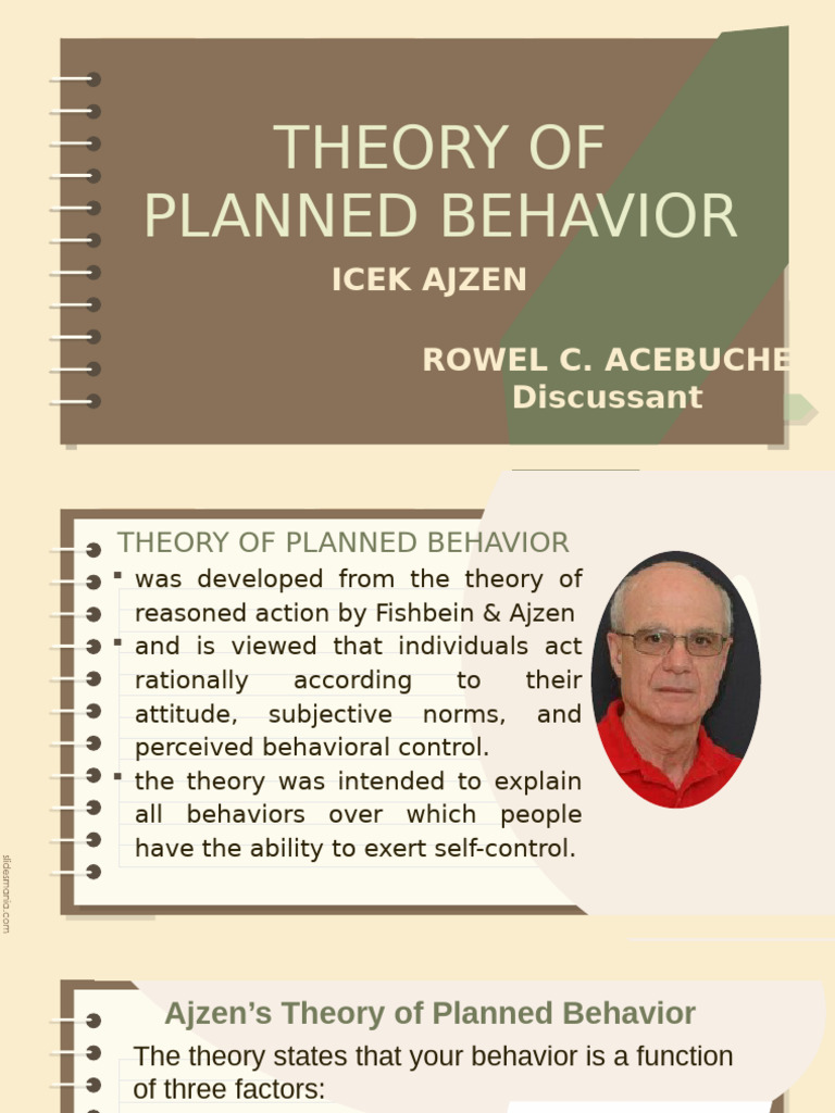Theory of Planned Behavior | PDF | Intention | Attitude (Psychology)