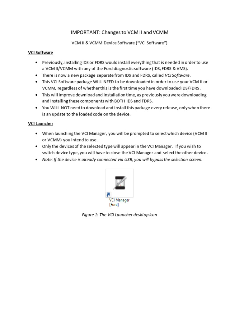 VCM II & VCMM Software Update Guide | PDF | Computing Platforms ...