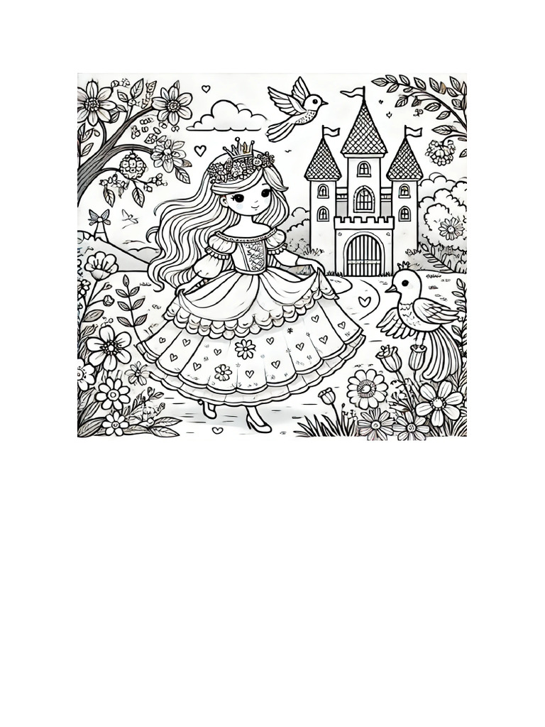 Princess Coloring Book | PDF