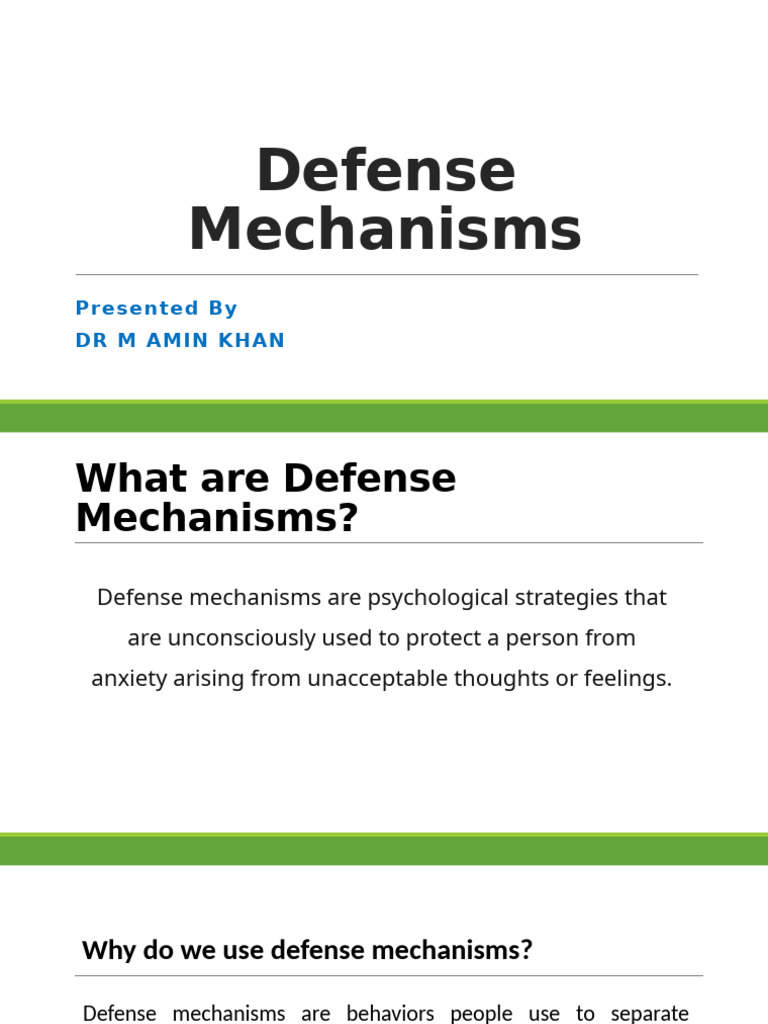 Understanding Psychological Defense Mechanisms | PDF | Unconscious Mind ...
