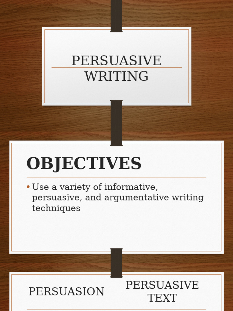 Persuasive Writing Techniques Explained | PDF