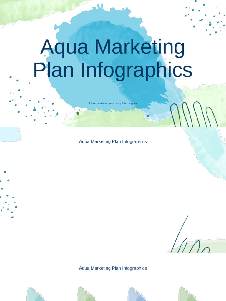 Aqua Marketing Plan Infographics by Slidego | PDF | Planets | Planets ...