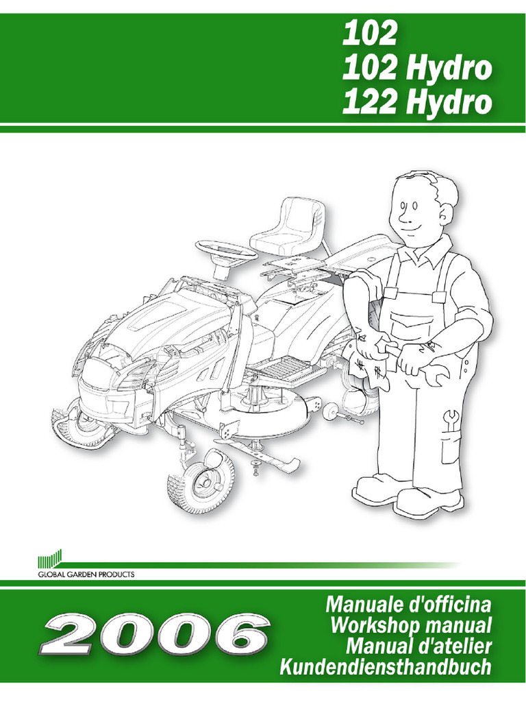Castelgarden TC102 Hydro Workshop Manual | PDF