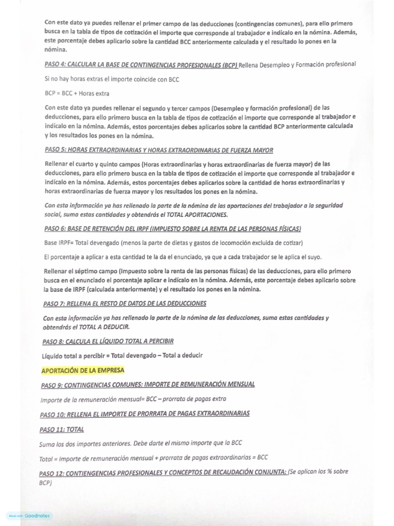 Guía para Rellenar Nóminas | PDF | Business | Impuestos