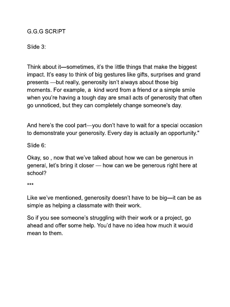 GGG Script | PDF