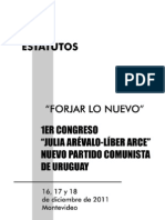 Estatutos Del Nuevo Partido Comunista de Uruguay