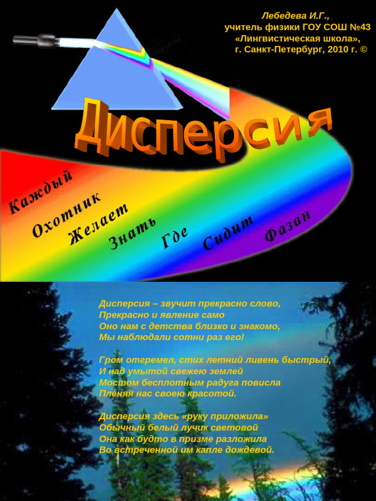 Dispersiya Sveta | PDF