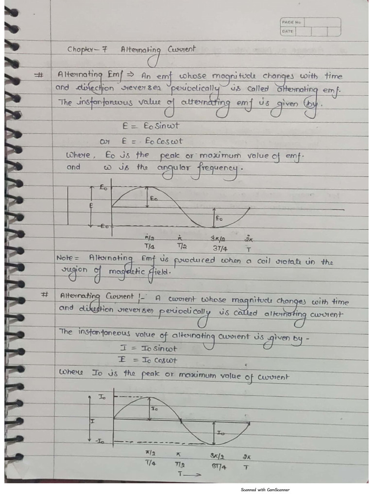 Chapter 7 Alternating Current | PDF