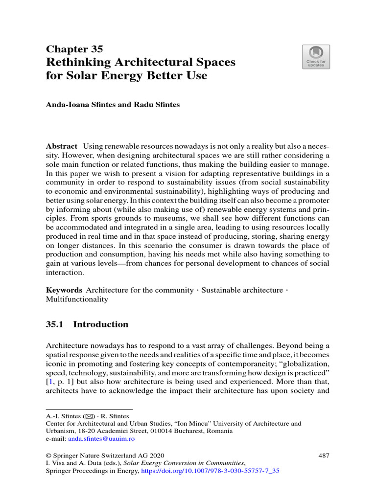 Optimizing Architecture for Solar Energy | PDF | Sustainability ...
