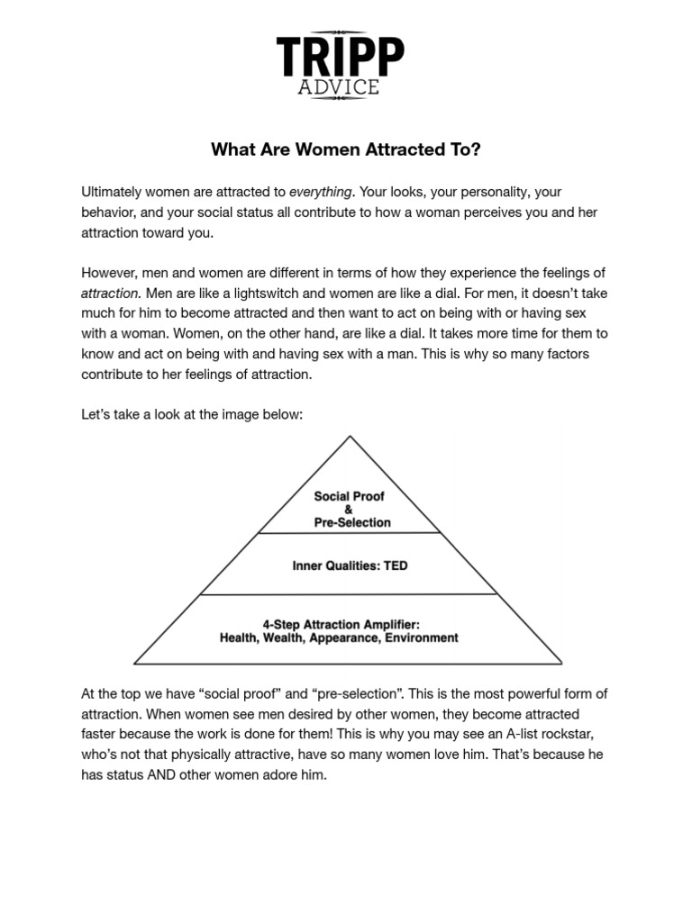 What Are Women Attracted To | PDF | Behavioural Sciences | Psychology