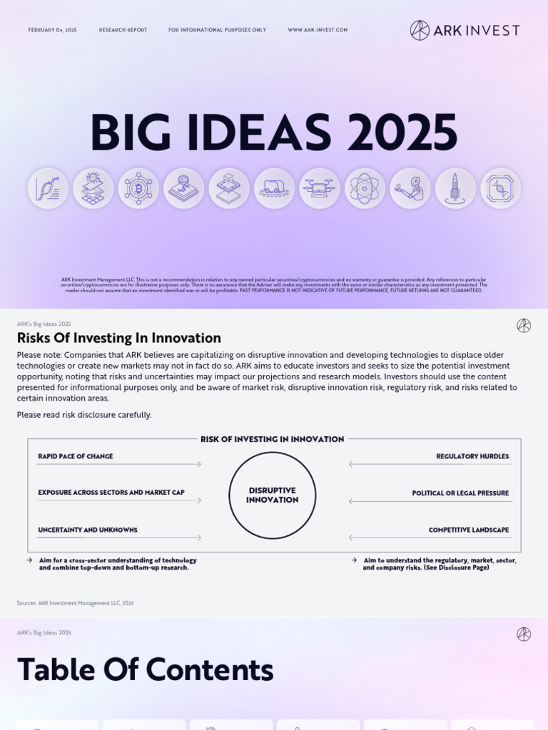 ARK Invest Big Ideas 2025 | PDF | Artificial Intelligence | Intelligence  (AI) & Semantics