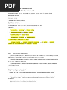 Introduction to psychology by morgan and king