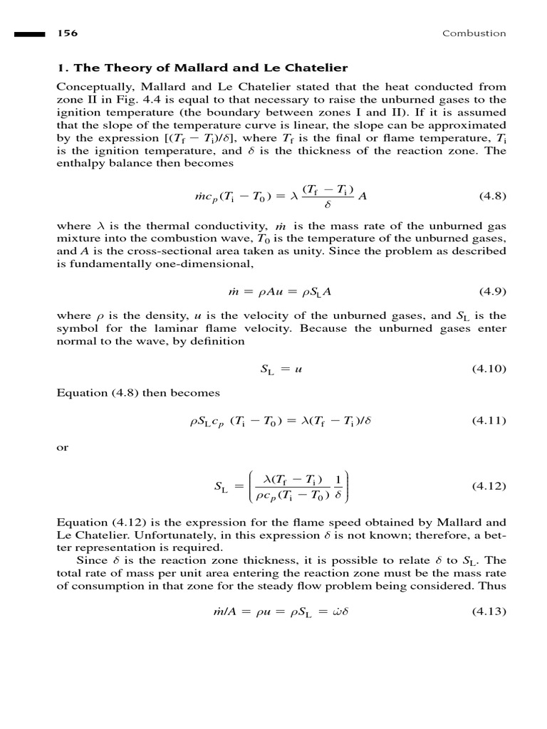 Flame Speed and Combustion Theory | PDF | Combustion | Gases