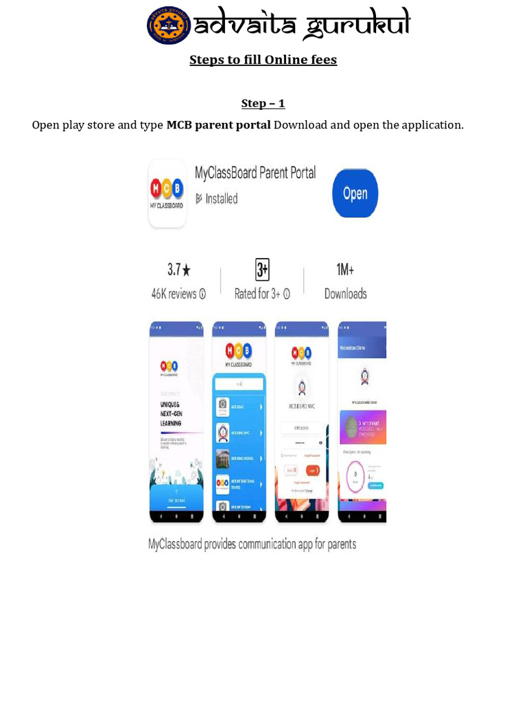 MCB Application Steps | PDF
