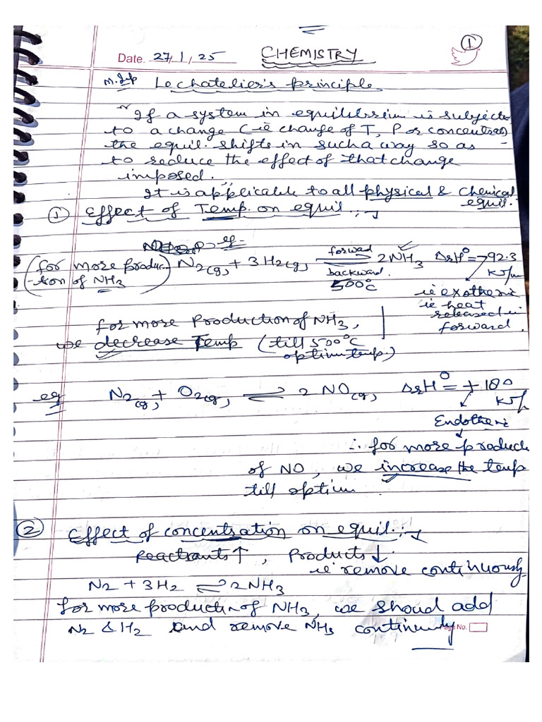 Today's Chemistry Class Notes | PDF