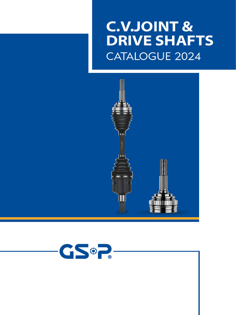 GSP 2024 CV Joint Catalogue | PDF | Audi | Sports Cars