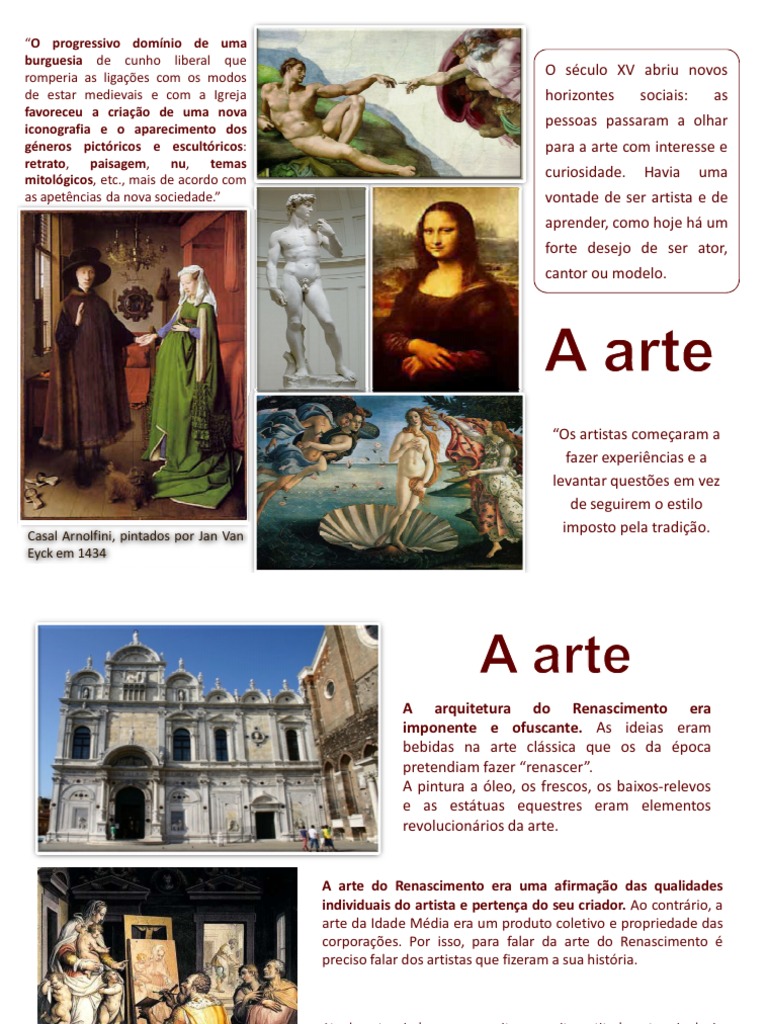 Arte Do Renascimento | PDF | Leonardo da Vinci | Renascimento