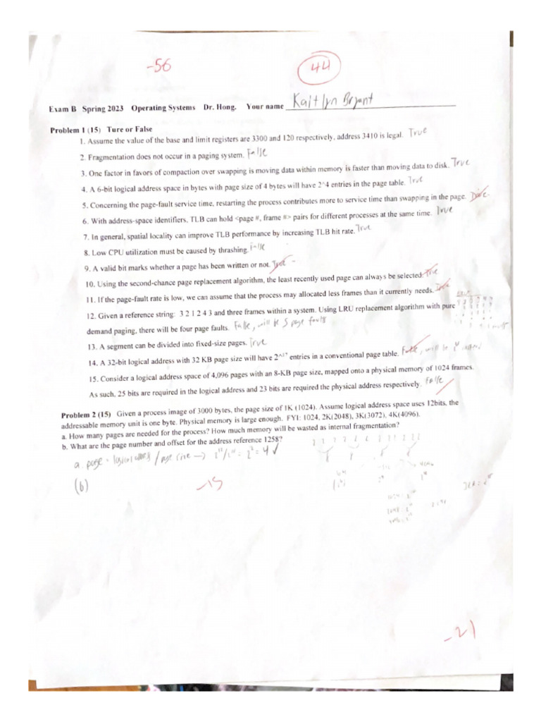 300 Exam 2 | PDF