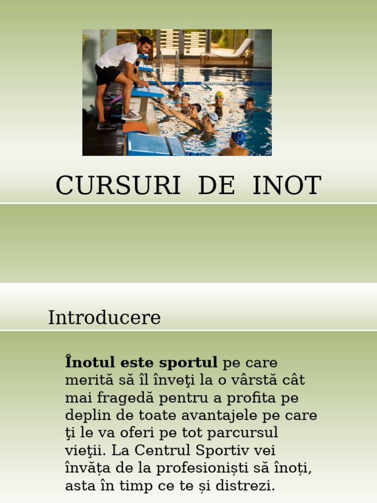 Cursuri de Inot | PDF