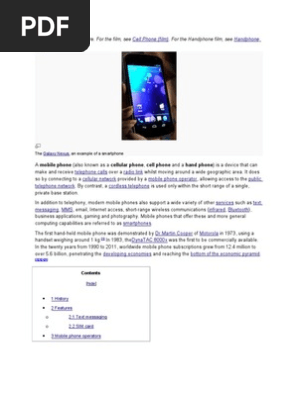 Cell Phone