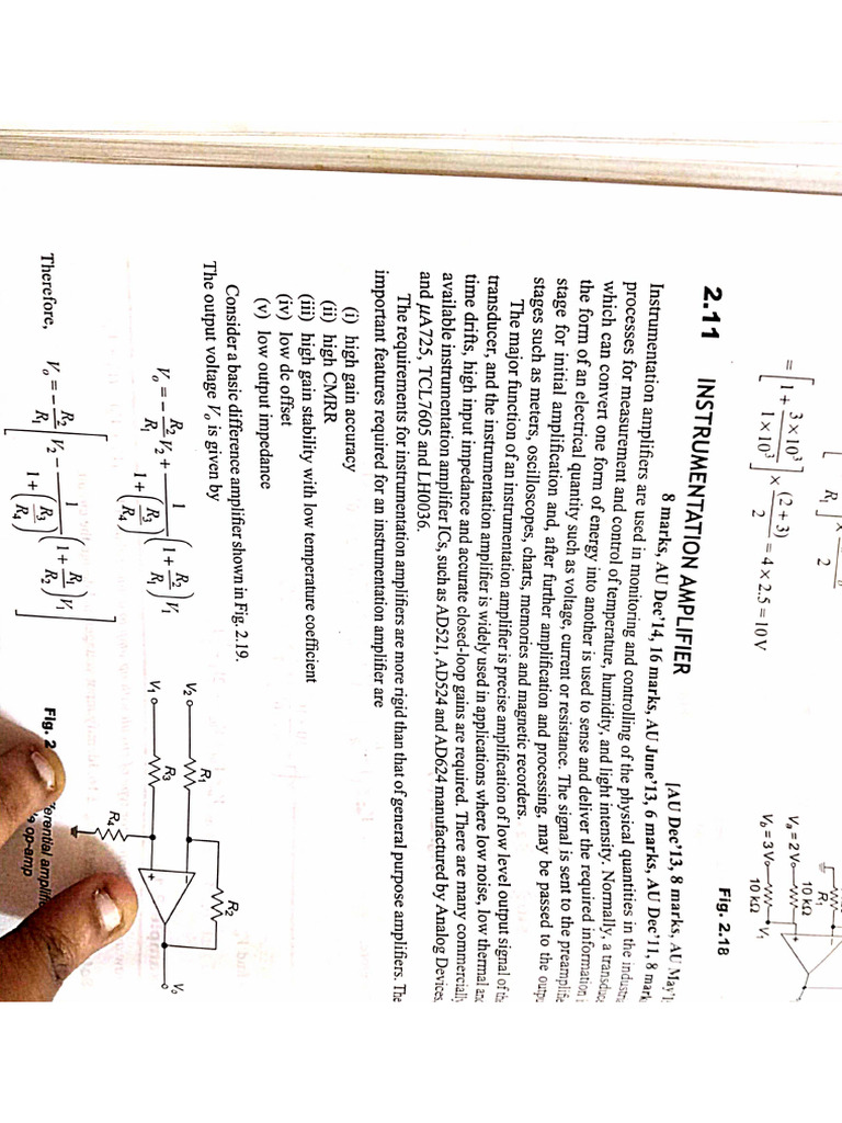 Instrumentation Amplifier | PDF