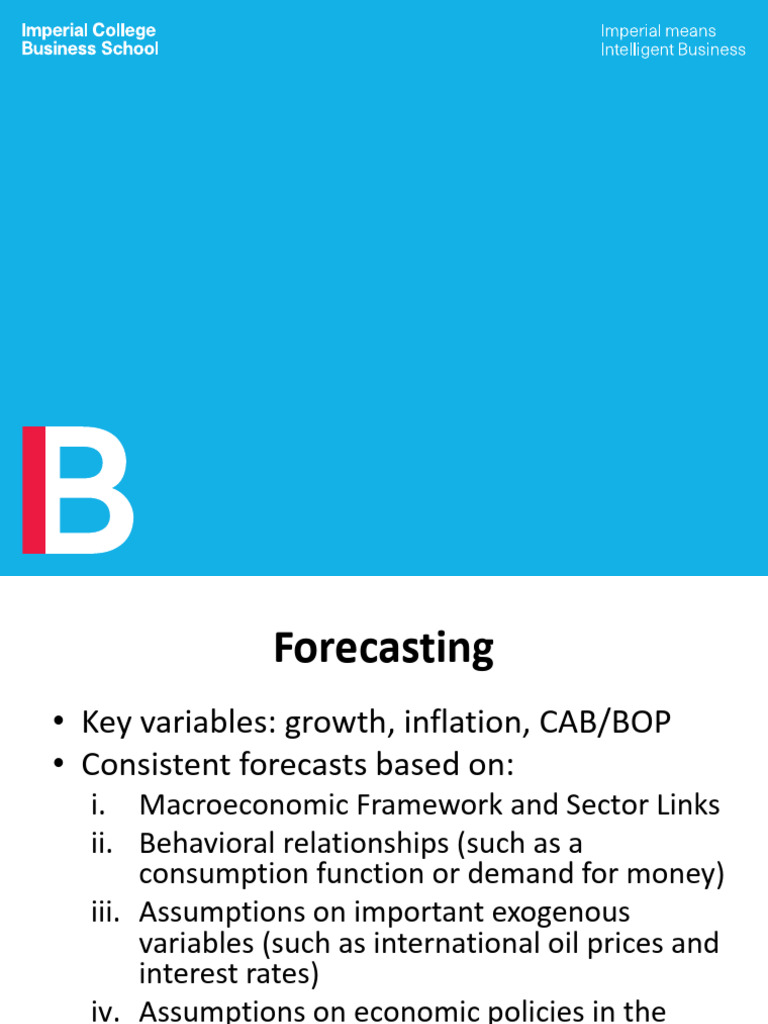 Macroeconomic Forecasting Techniques | PDF | Taxes | Gross Domestic Product