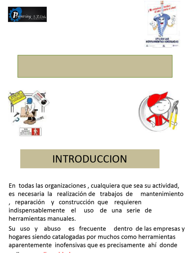 Seguridad de Herramientas Manuales | PDF | Cuchillo | Tornillo