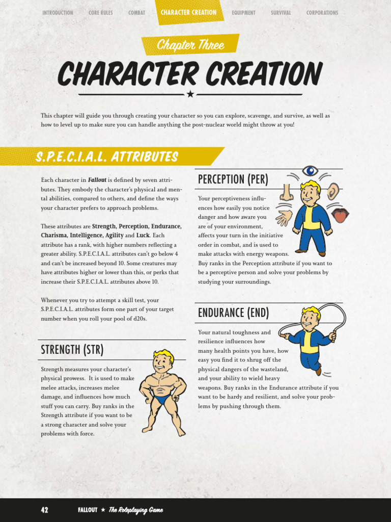 Fallout TTRPG Character Creation Guide | PDF