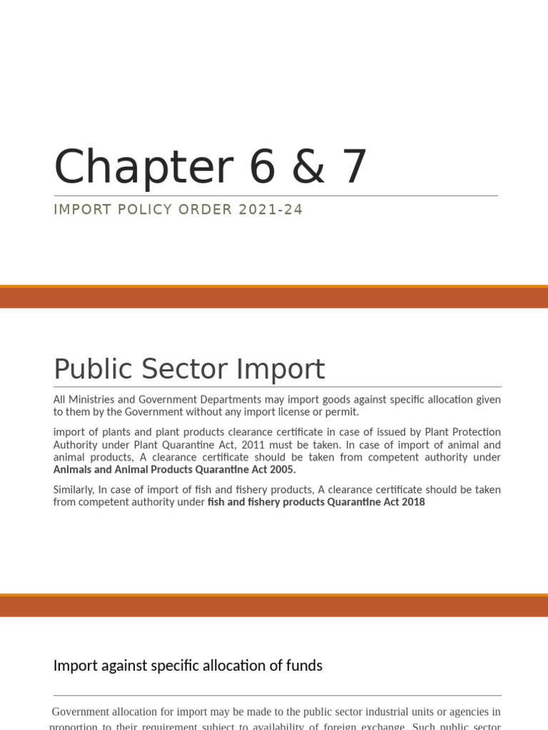 Bangladesh Public Sector Import Policy | PDF