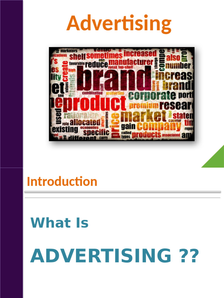 Understanding Advertising Benefits and Types | PDF