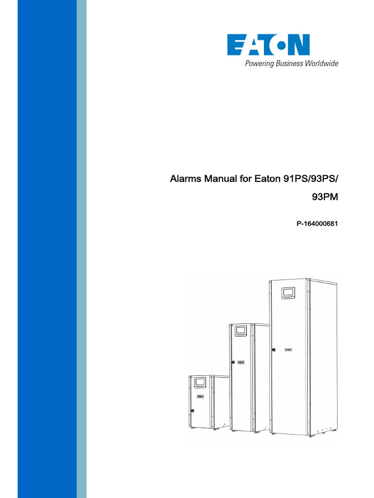 P-164000681 Alarms Manual 91PS 93PS 93PM.671 | PDF | Power Inverter ...