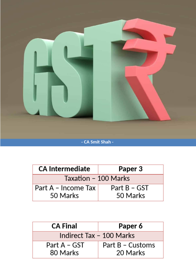 Fundamentals of GST | PDF | Taxes | Government Finances