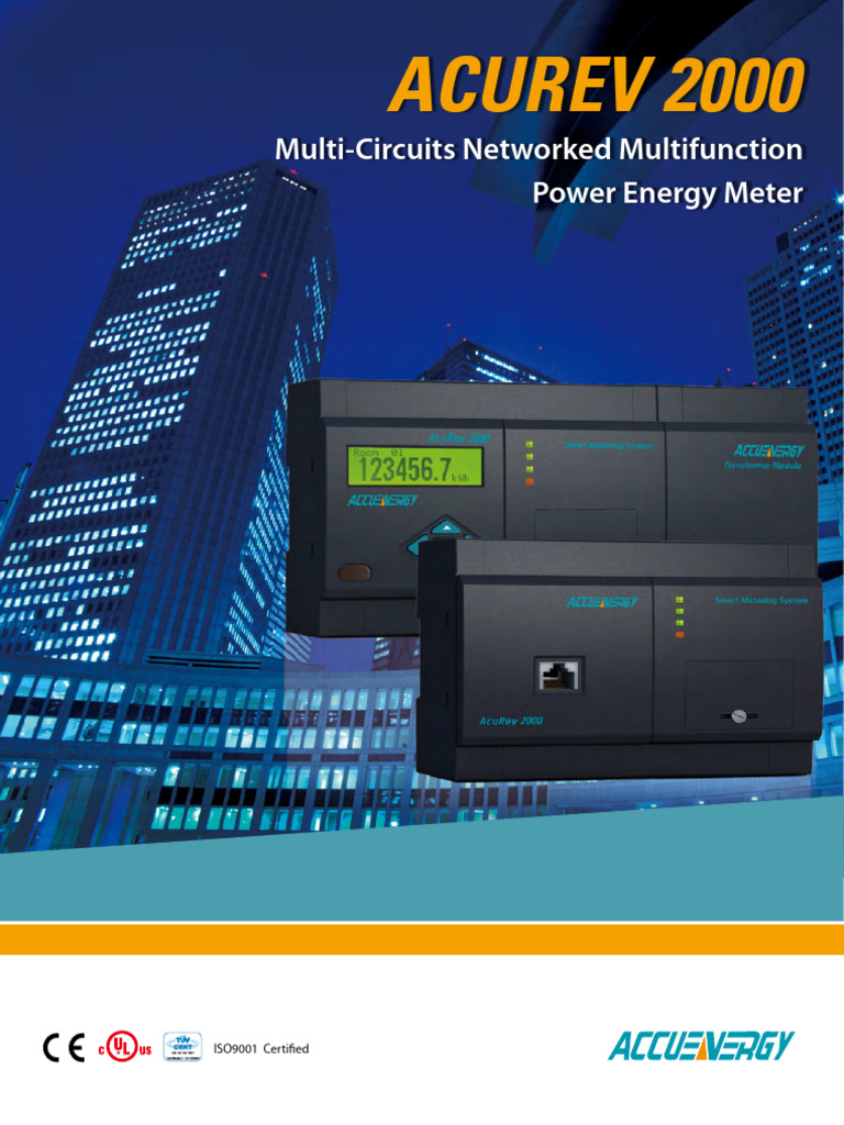 AcuRev-2000-Multi-Phase-Tenants-Meter-Brochure + Rogowski | PDF ...