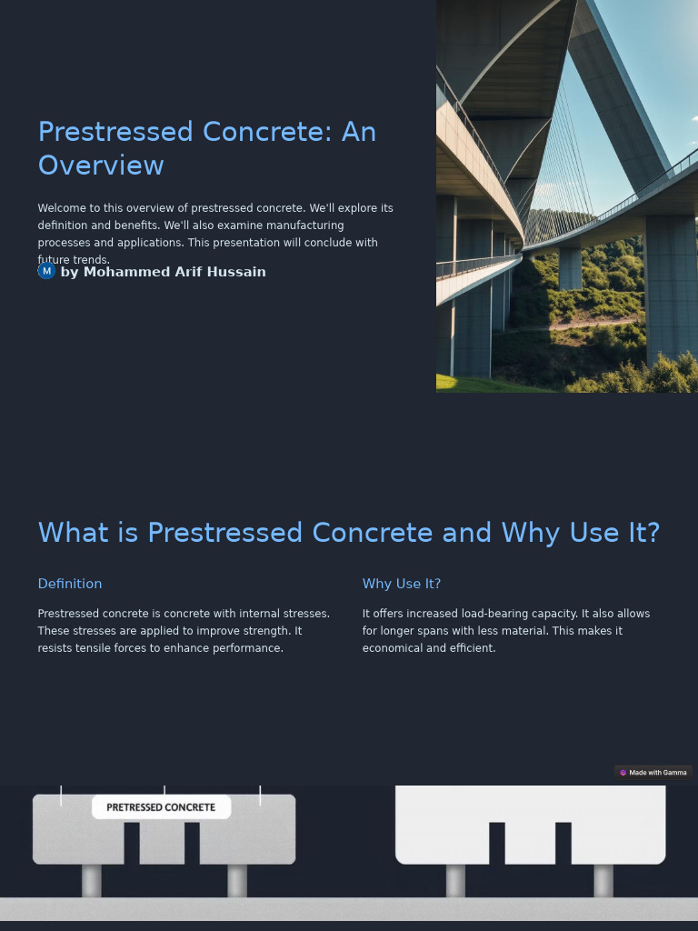 Prestressed Concrete An Overview | PDF | Prestressed Concrete | Concrete