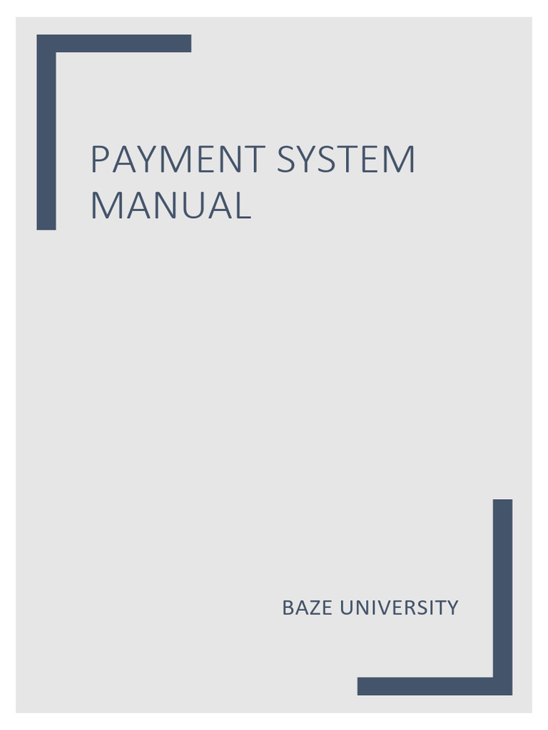 New Payment Manual - 1 | PDF
