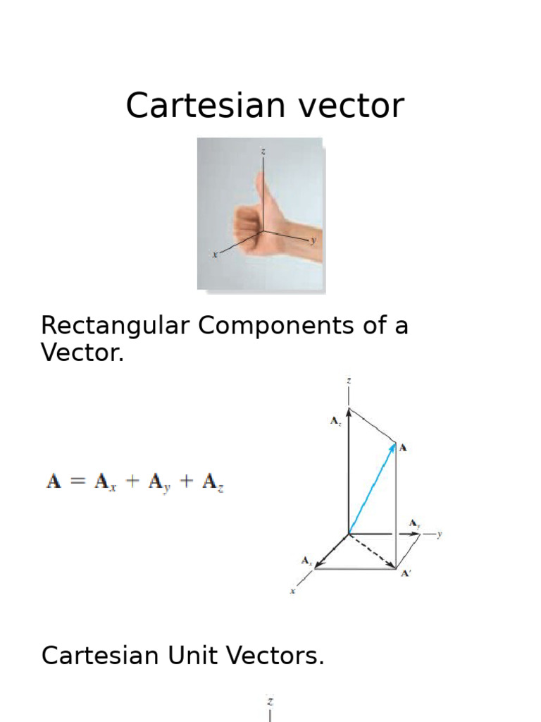 Cartesian Vector New Lecture2 | PDF
